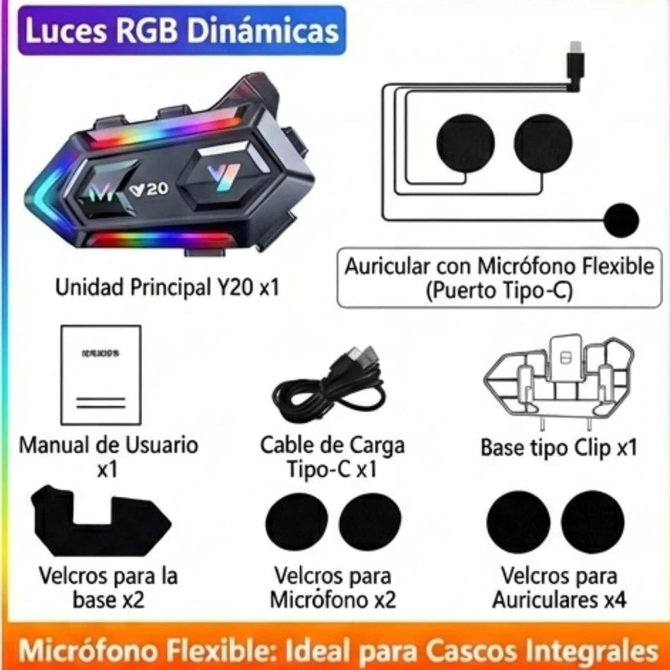 Intercomunicador Helmet Y20