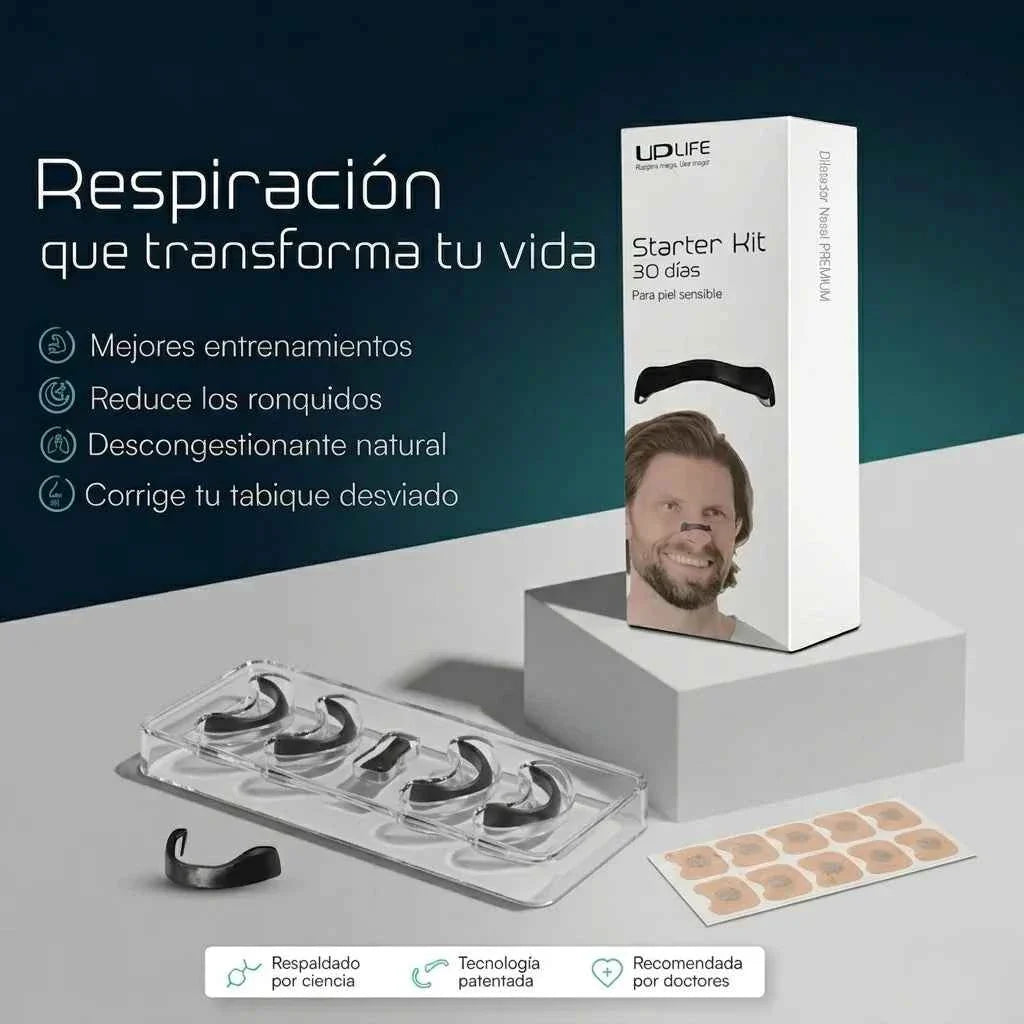 2X1 PAQUETES UP Life - Dilatador Nasal Premium | TIRAS NASALES ANTI RONQUIDOS