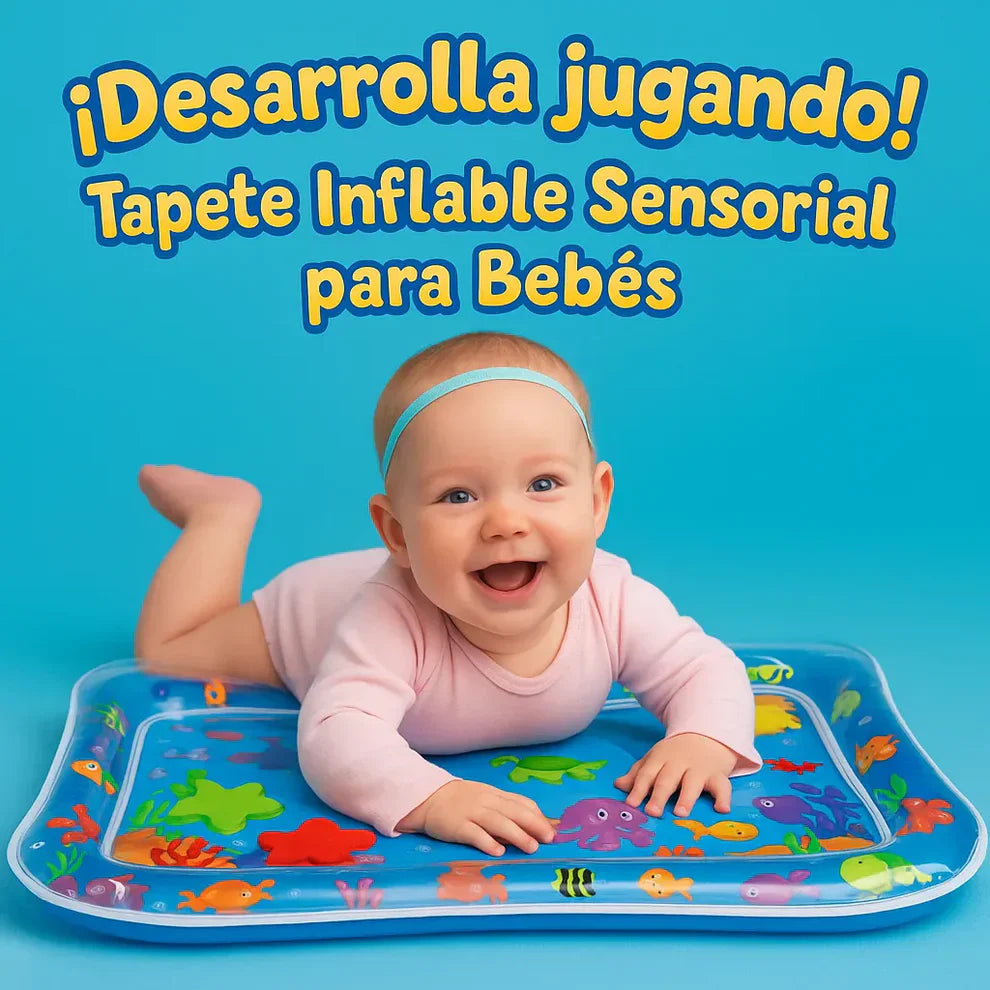 🍼💧 Tapete de Agua Inflable para Bebés 💧🍼